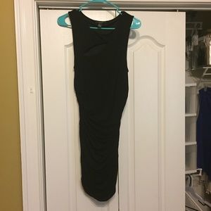 forever 21 key hole ruched party dress